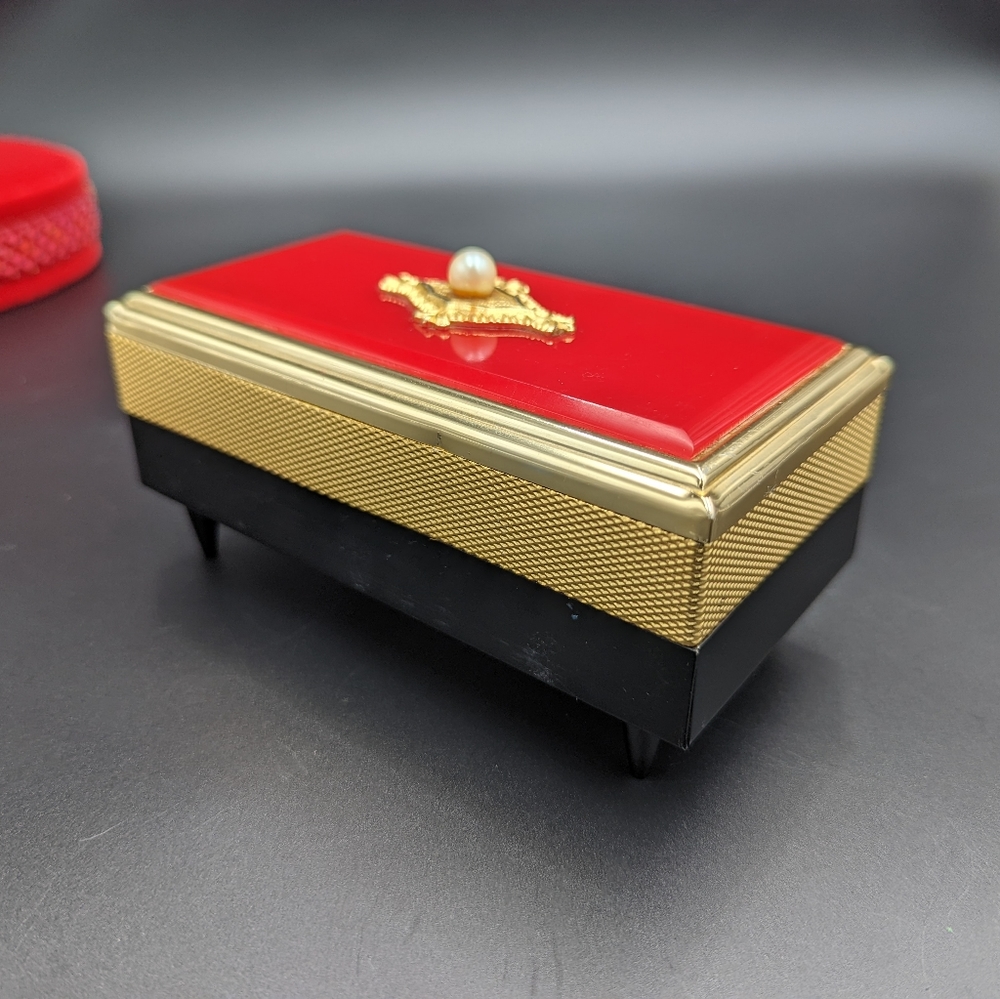 Vintage Sankyo Japan Music Jewelry Trinket Box
